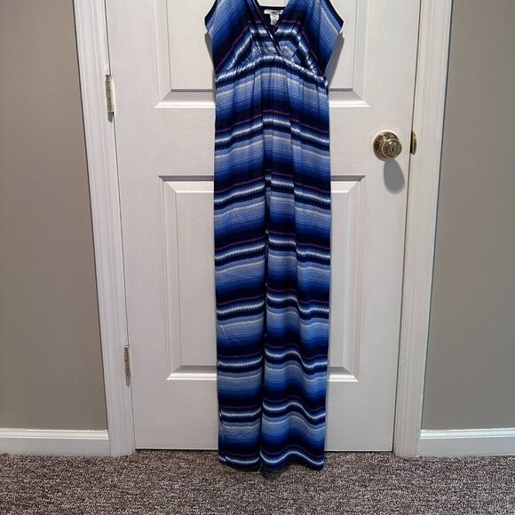 BAR III Blue Stripped Maxi Dress - Size Small - Picture 4 of 4
